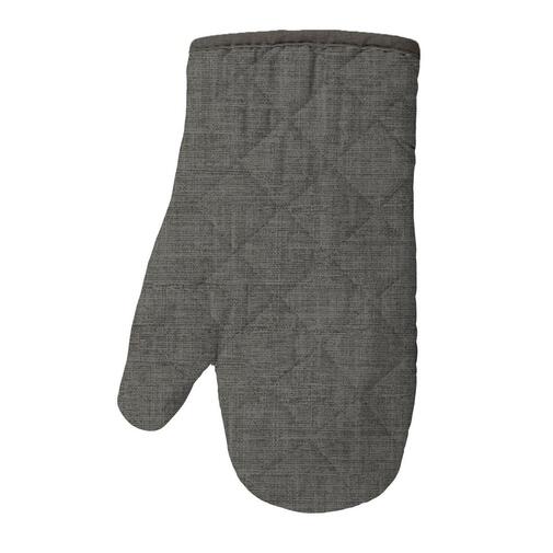 Прихватка-рукавица рогожка 18*28 Vse DOMA <A08407 Графит, рис 60008-2 > ArtCotton