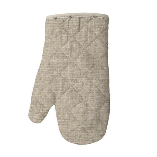 Прихватка-рукавица рогожка 18*28 Vse DOMA <A08405 Латте, рис 60008-1 > ArtCotton